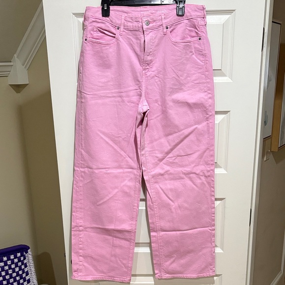 Old Navy Pink Women's Flare Jeans - Picture 1 of 3